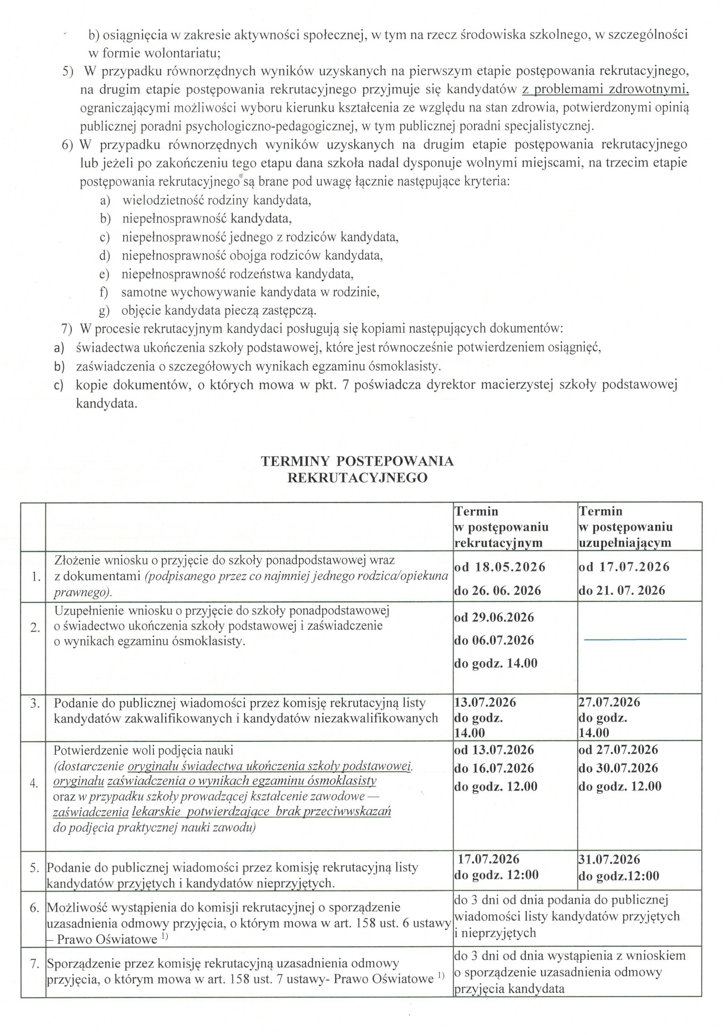 Regulamin rekrutacji 202627 page 0004